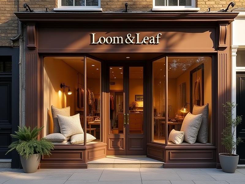 The welcoming exterior of Loom and Leaf's studio on Harper Road, London