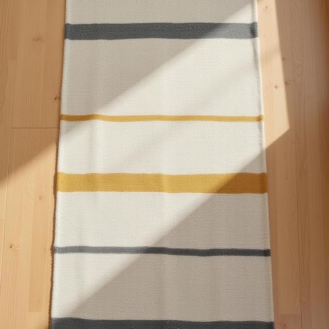 Natural hemp and organic cotton floor runner