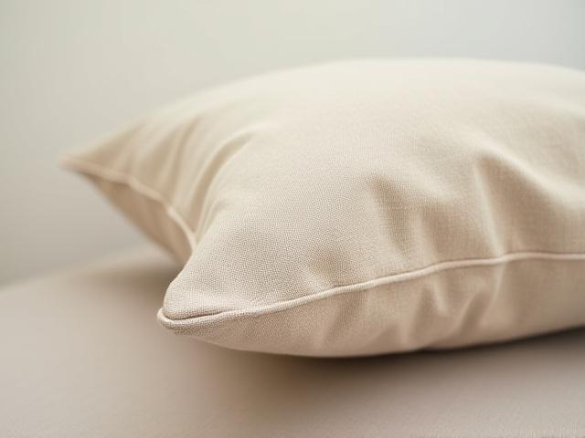 Elegant lumbar cushions in linen.